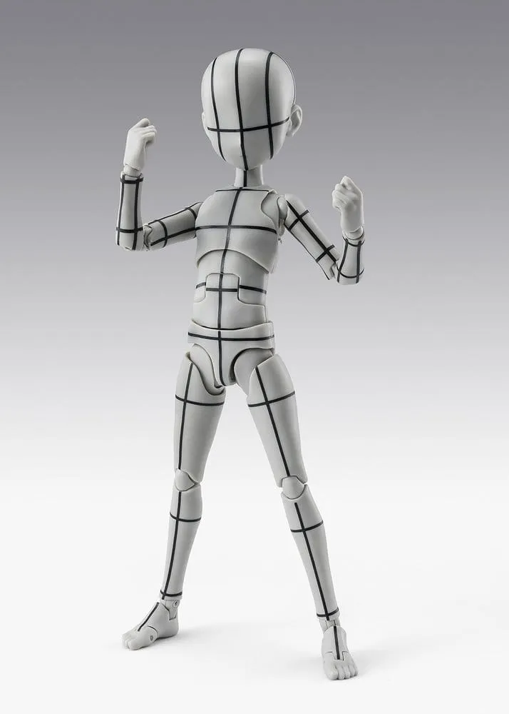 S.H.Figuarts Action Figure Body-Kun -Ken Sugimori- Edition -Wireframe- (Gray Color Ver.) 13 cm